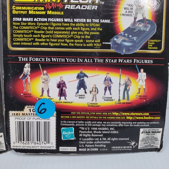 Lot of 2 Star Wars Episode 1 Figures: Anakin Skywalker Tatooine and Darth Maul - Picture 3 of 5